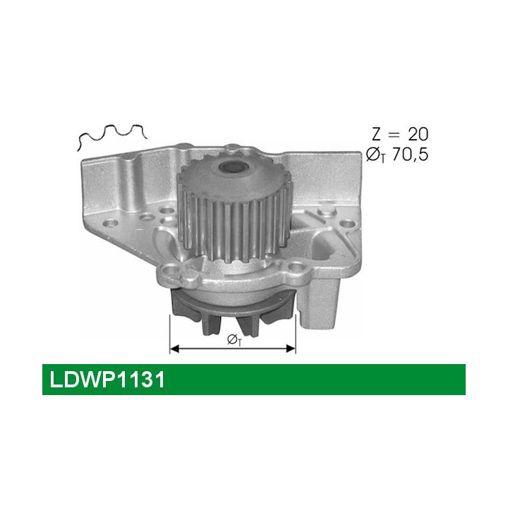 Vandens siurblys, variklio aušinimas LUCAS LDWP1131