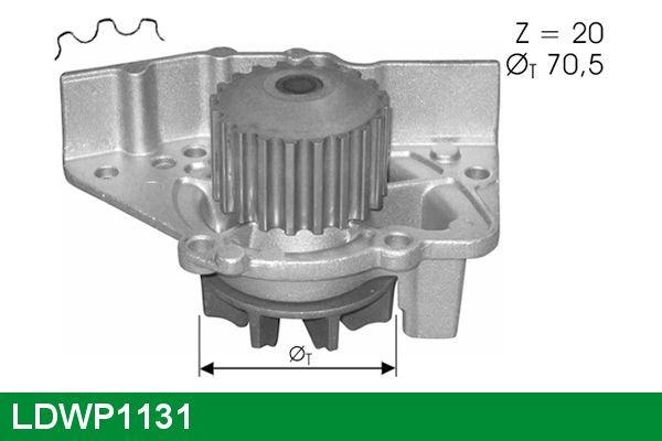 Vandens siurblys, variklio aušinimas LUCAS LDWP1131