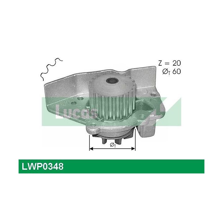 Vandens siurblys, variklio aušinimas LUCAS LWP0348