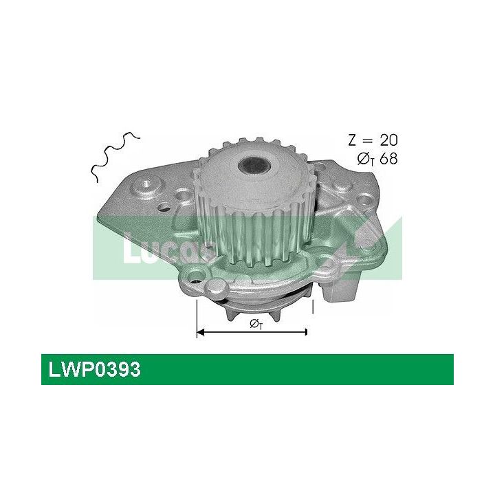 Vandens siurblys, variklio aušinimas LUCAS LWP0393