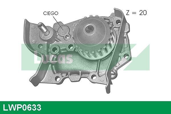 Vandens siurblys, variklio aušinimas LUCAS LWP0633