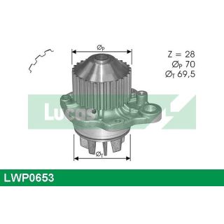 Vandens siurblys, variklio aušinimas LUCAS LWP0653
