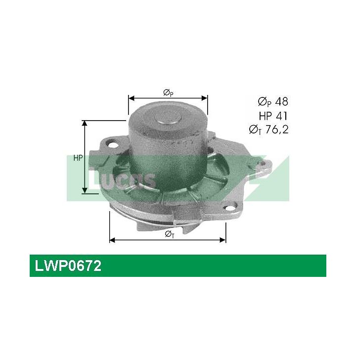 Vandens siurblys, variklio aušinimas LUCAS LWP0672