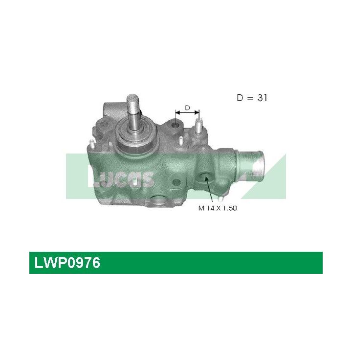 Vandens siurblys, variklio aušinimas LUCAS LWP0976