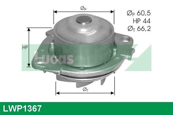 Vandens siurblys, variklio aušinimas LUCAS LWP1367