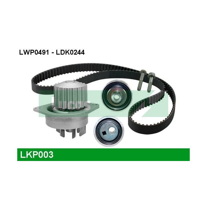 Vandens siurblio ir paskirstymo diržo komplektas LUCAS LKP003