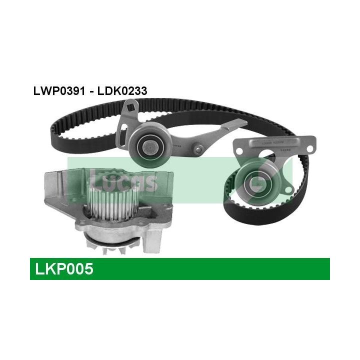 Vandens siurblio ir paskirstymo diržo komplektas LUCAS LKP005