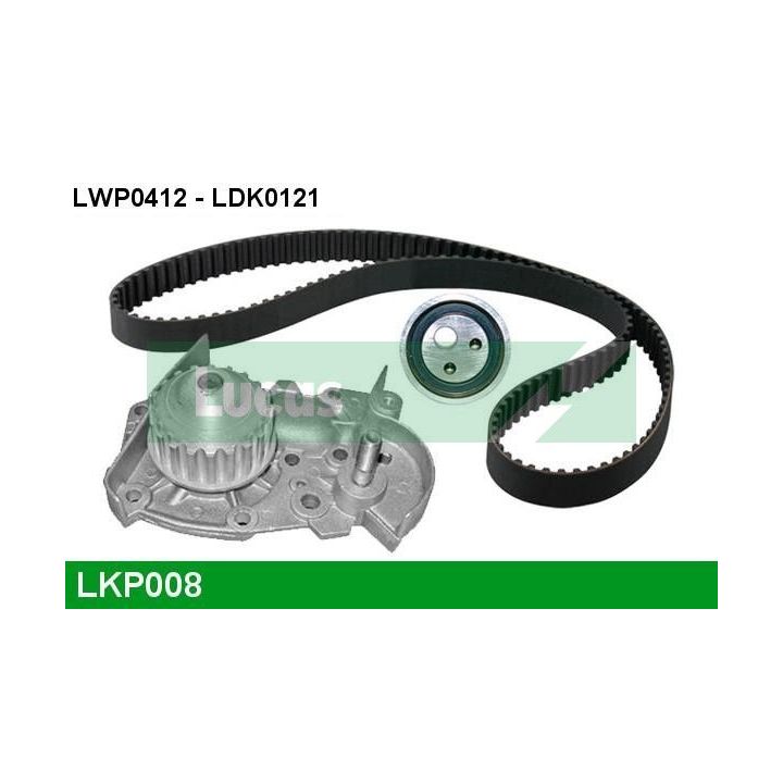 Vandens siurblio ir paskirstymo diržo komplektas LUCAS LKP008