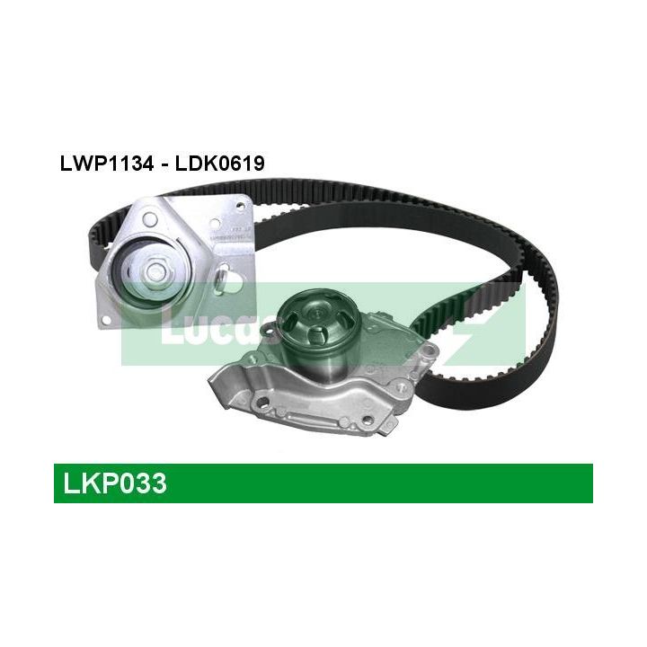 Vandens siurblio ir paskirstymo diržo komplektas LUCAS LKP033