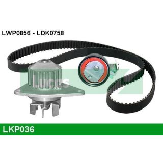 Vandens siurblio ir paskirstymo diržo komplektas LUCAS LKP036