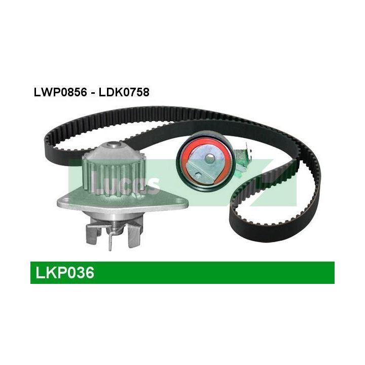 Vandens siurblio ir paskirstymo diržo komplektas LUCAS LKP036