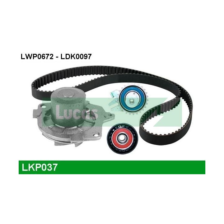 Vandens siurblio ir paskirstymo diržo komplektas LUCAS LKP037