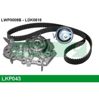 Vandens siurblio ir paskirstymo diržo komplektas LUCAS LKP043