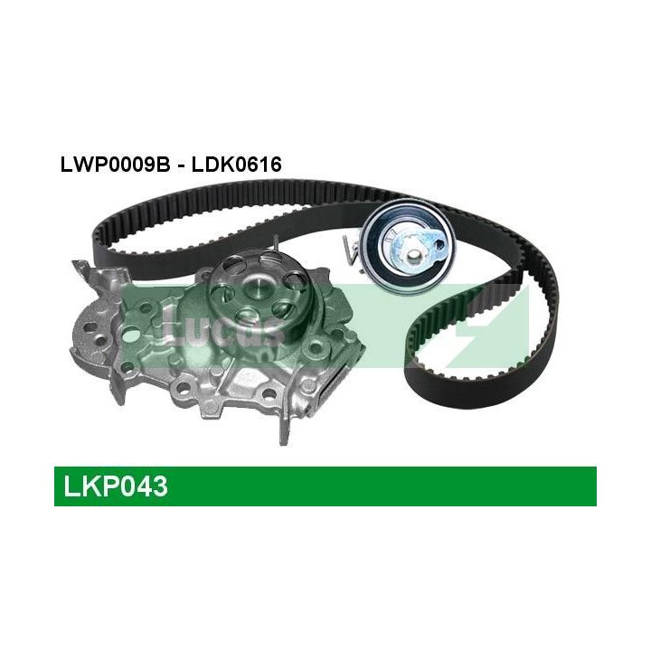 Vandens siurblio ir paskirstymo diržo komplektas LUCAS LKP043