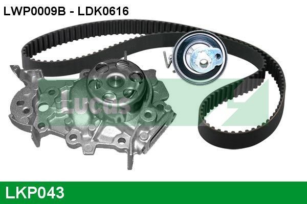 Vandens siurblio ir paskirstymo diržo komplektas LUCAS LKP043