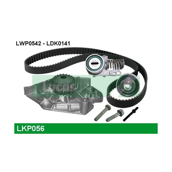 Vandens siurblio ir paskirstymo diržo komplektas LUCAS LKP056