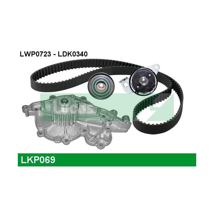 Vandens siurblio ir paskirstymo diržo komplektas LUCAS LKP069