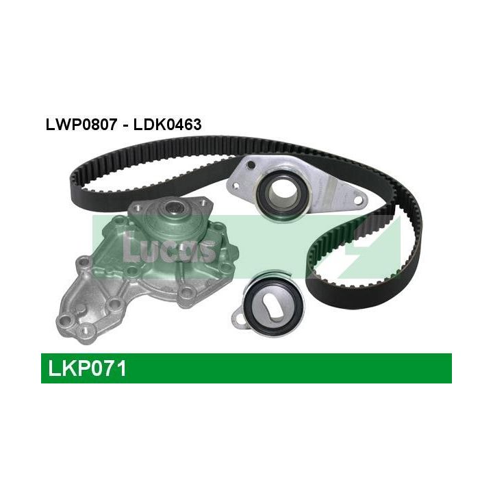 Vandens siurblio ir paskirstymo diržo komplektas LUCAS LKP071