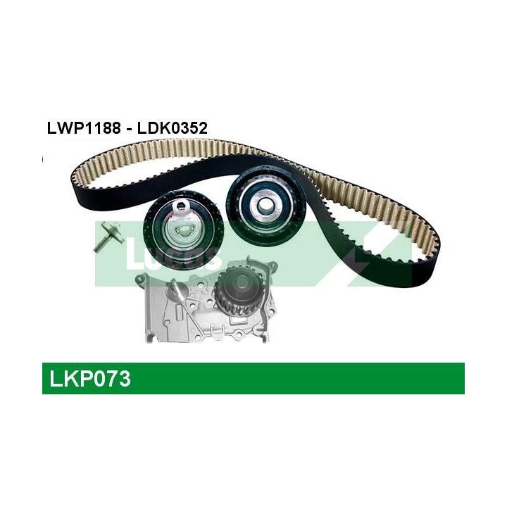 Vandens siurblio ir paskirstymo diržo komplektas LUCAS LKP073