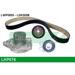 Vandens siurblio ir paskirstymo diržo komplektas LUCAS LKP076