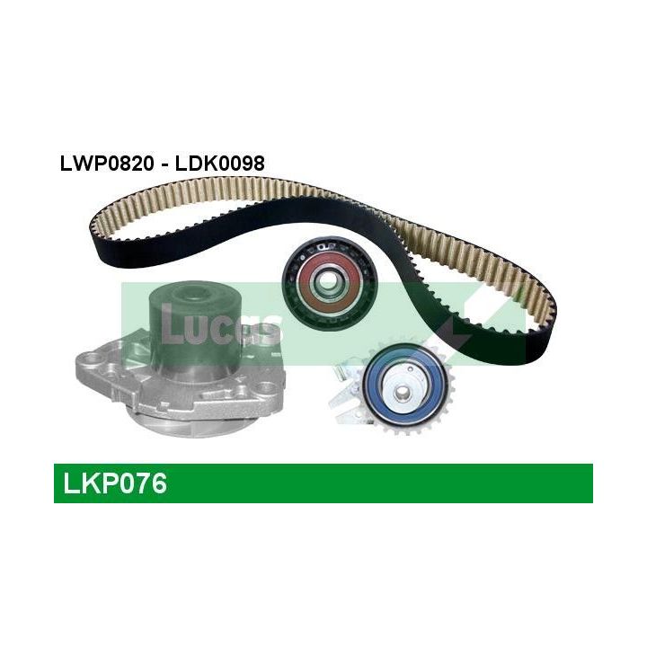 Vandens siurblio ir paskirstymo diržo komplektas LUCAS LKP076