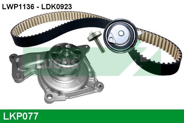 Vandens siurblio ir paskirstymo diržo komplektas LUCAS LKP077