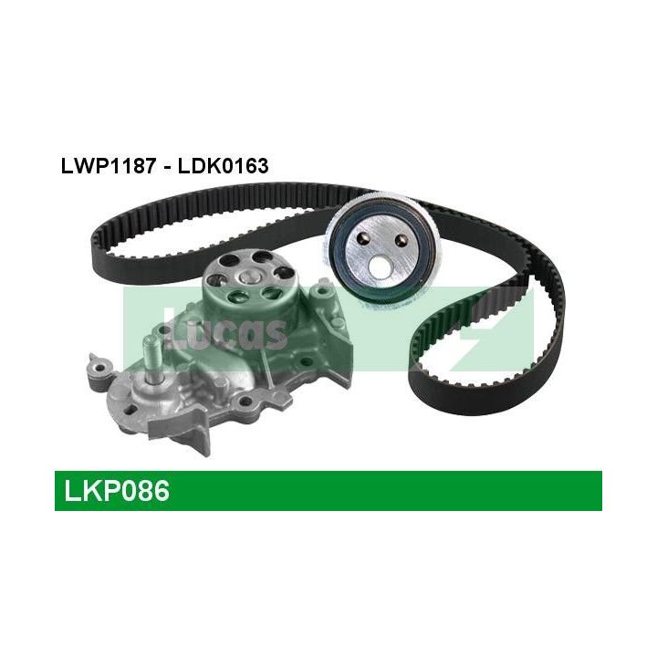 Vandens siurblio ir paskirstymo diržo komplektas LUCAS LKP086
