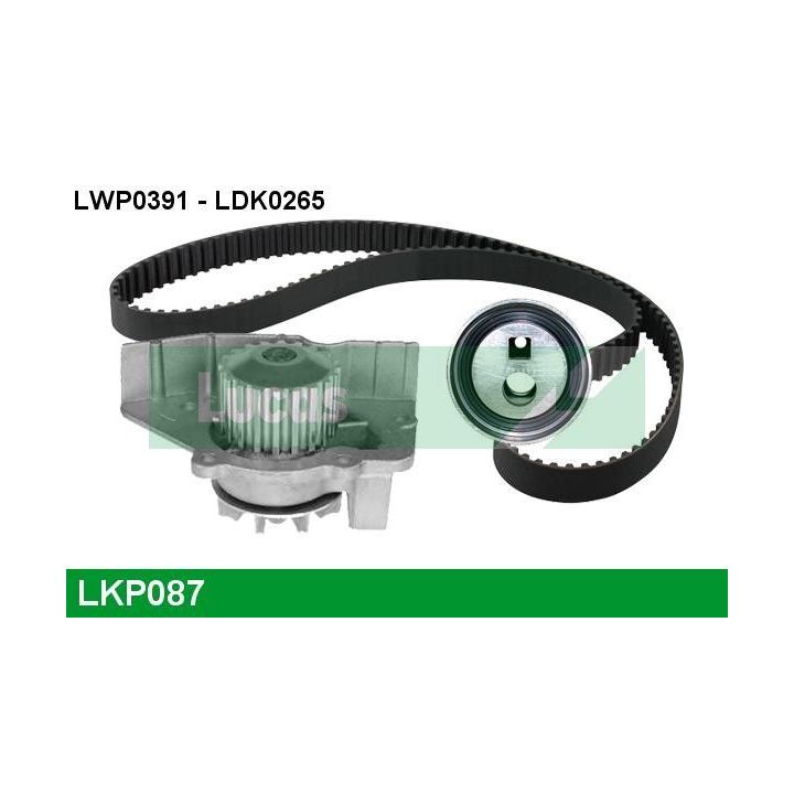 Vandens siurblio ir paskirstymo diržo komplektas LUCAS LKP087
