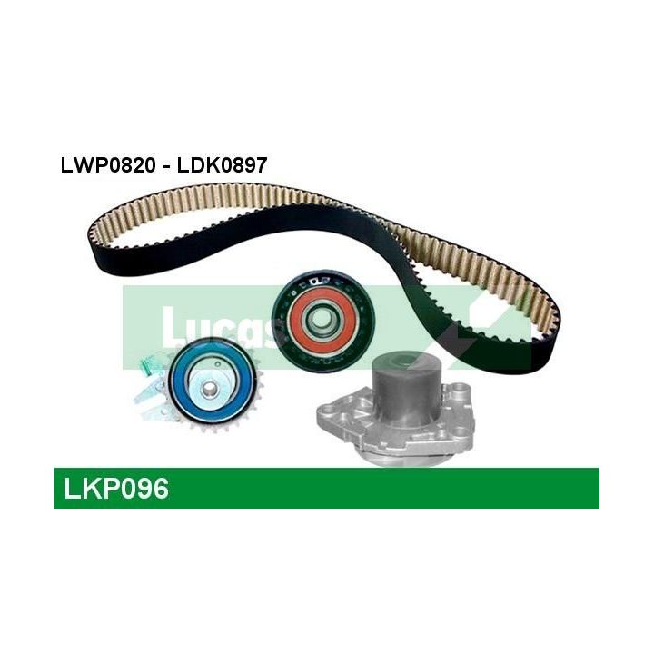 Vandens siurblio ir paskirstymo diržo komplektas LUCAS LKP096