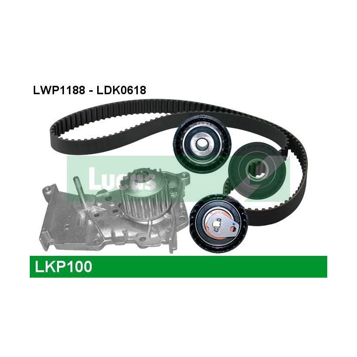 Vandens siurblio ir paskirstymo diržo komplektas LUCAS LKP100