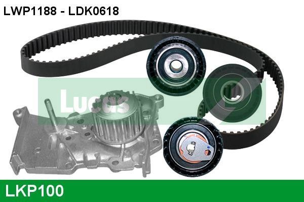 Vandens siurblio ir paskirstymo diržo komplektas LUCAS LKP100