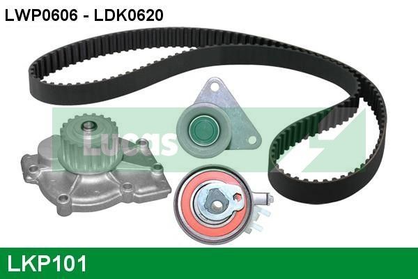 Vandens siurblio ir paskirstymo diržo komplektas LUCAS LKP101