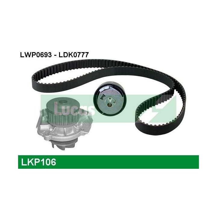 Vandens siurblio ir paskirstymo diržo komplektas LUCAS LKP106