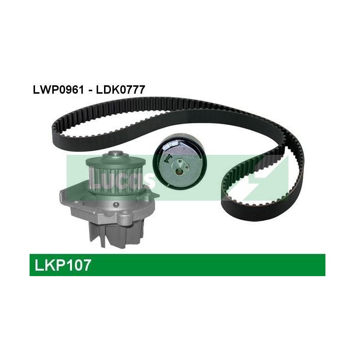 Vandens siurblio ir paskirstymo diržo komplektas LUCAS LKP107