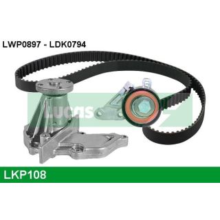 Vandens siurblio ir paskirstymo diržo komplektas LUCAS LKP108