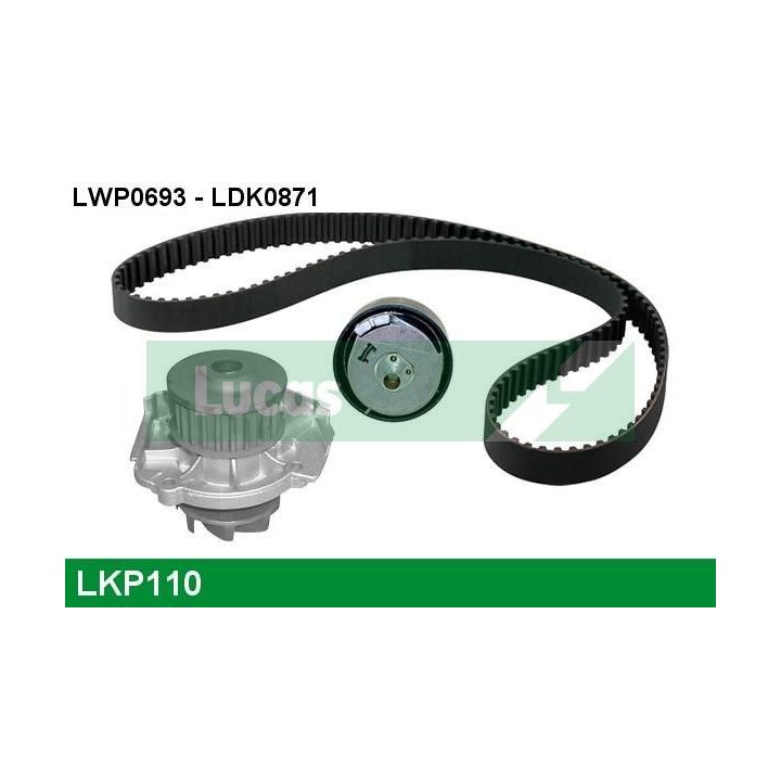 Vandens siurblio ir paskirstymo diržo komplektas LUCAS LKP110