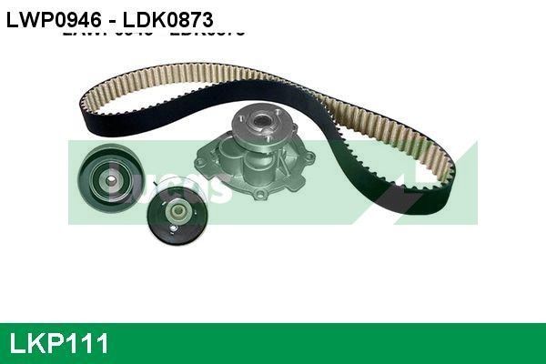 Vandens siurblio ir paskirstymo diržo komplektas LUCAS LKP111