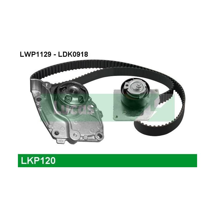 Vandens siurblio ir paskirstymo diržo komplektas LUCAS LKP120