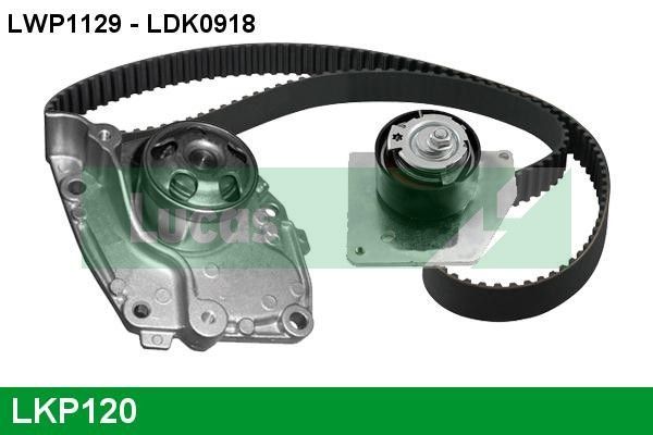 Vandens siurblio ir paskirstymo diržo komplektas LUCAS LKP120