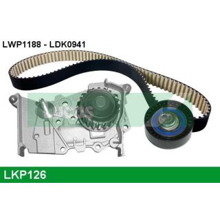 Vandens siurblio ir paskirstymo diržo komplektas LUCAS LKP126