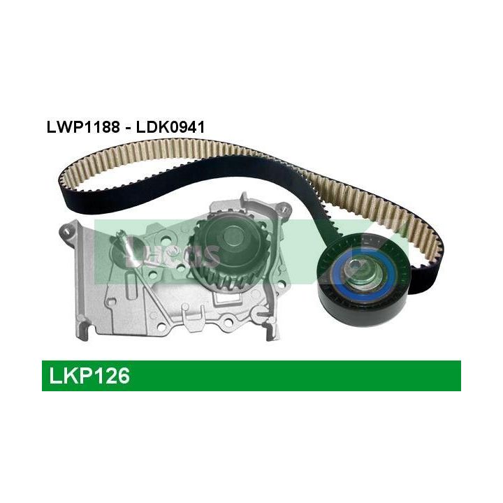 Vandens siurblio ir paskirstymo diržo komplektas LUCAS LKP126