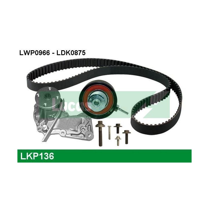 Vandens siurblio ir paskirstymo diržo komplektas LUCAS LKP136