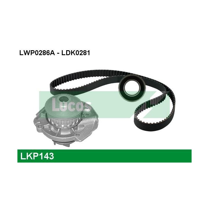 Vandens siurblio ir paskirstymo diržo komplektas LUCAS LKP143