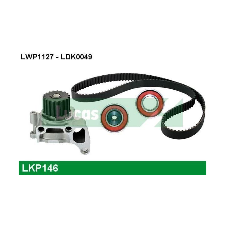Vandens siurblio ir paskirstymo diržo komplektas LUCAS LKP146