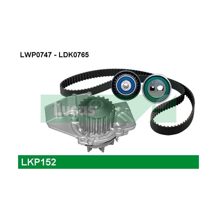 Vandens siurblio ir paskirstymo diržo komplektas LUCAS LKP152