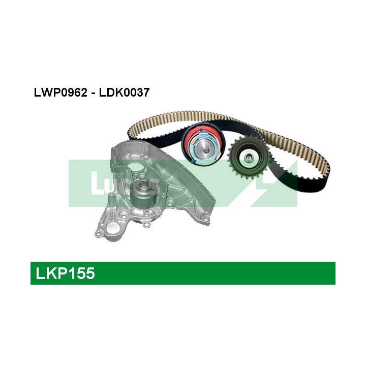 Vandens siurblio ir paskirstymo diržo komplektas LUCAS LKP155