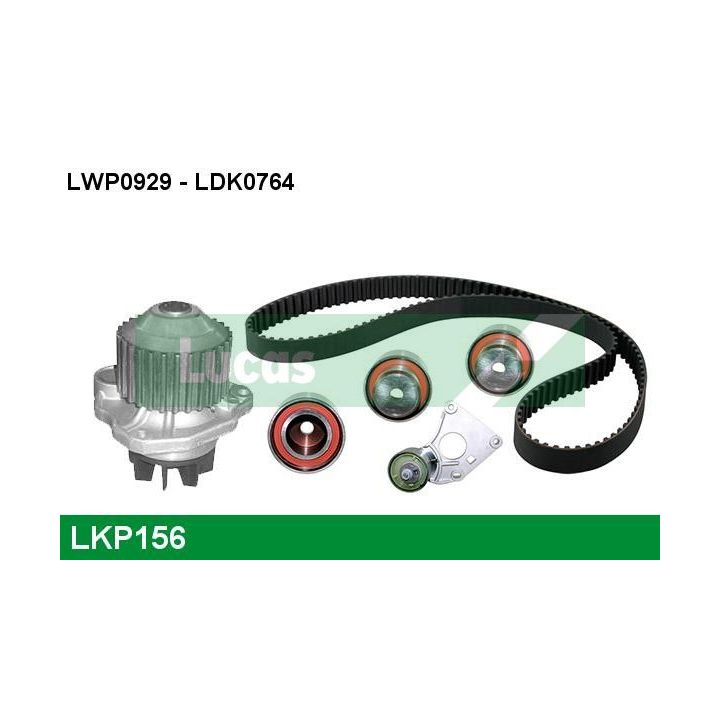 Vandens siurblio ir paskirstymo diržo komplektas LUCAS LKP156