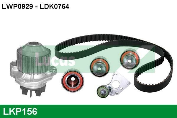 Vandens siurblio ir paskirstymo diržo komplektas LUCAS LKP156