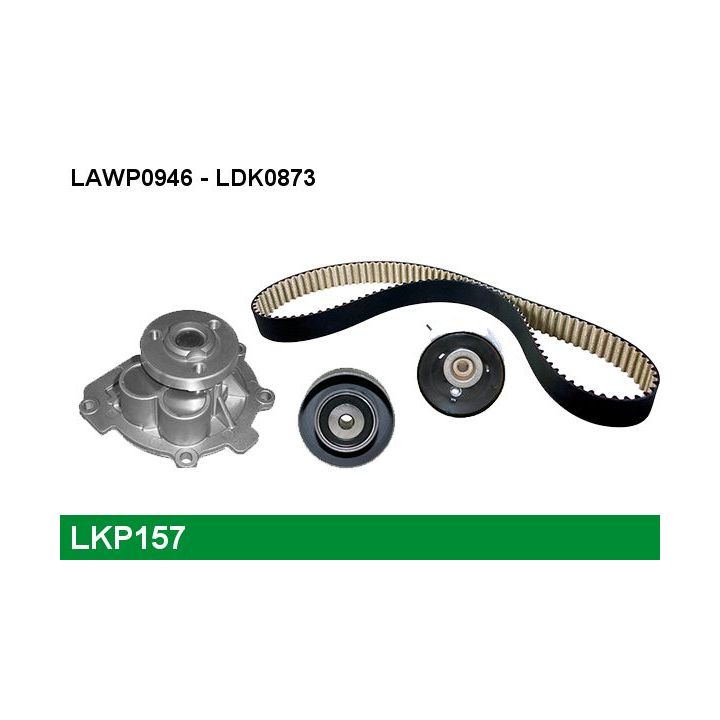 Vandens siurblio ir paskirstymo diržo komplektas LUCAS LKP157