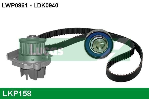 Vandens siurblio ir paskirstymo diržo komplektas LUCAS LKP158